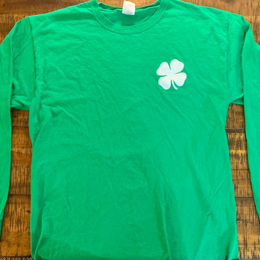 Shamrock Irish Men's Large Green Long Sleeve